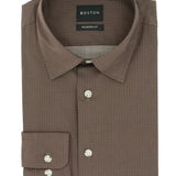 Lennox Brown Cotton Stretch Casual Shirt
