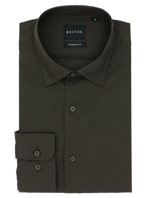 Jacque Brown Cotton Linen Casual Shirt