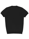 Eden Black Cotton Knit Tee