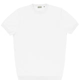 Eden White Cotton Knit Tee