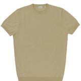Eden Tan Cotton Knit Tee