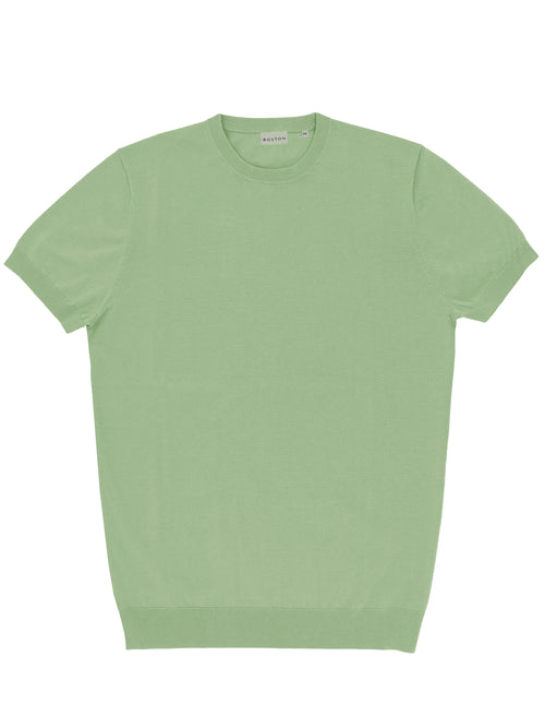 Eden Green Cotton Knit Tee