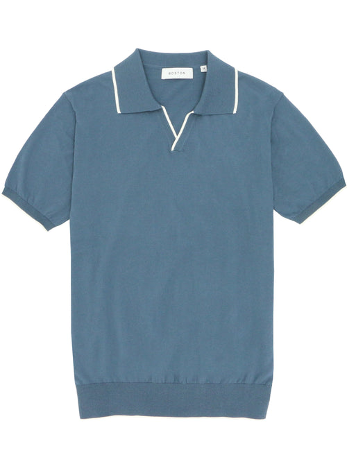 Tip Blue Cotton Polo