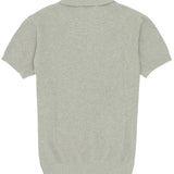 Stone Cotton Blend Knit Polo