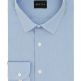 Liberty Blue Microcheck Cotton Business Shirt