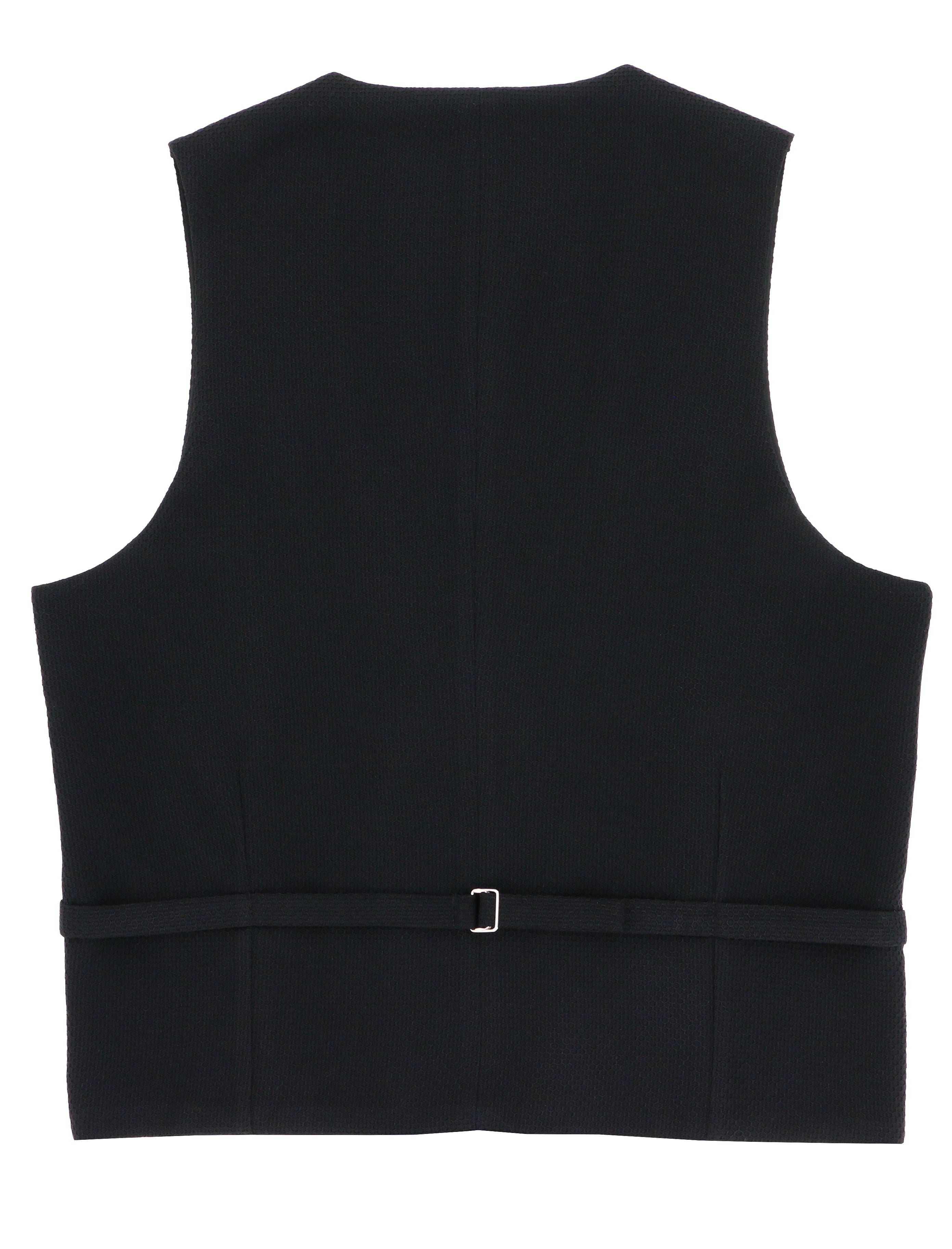 Shawl Black Double Breasted Waistcoat