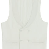 Shawl White Double Breasted Waistcoat
