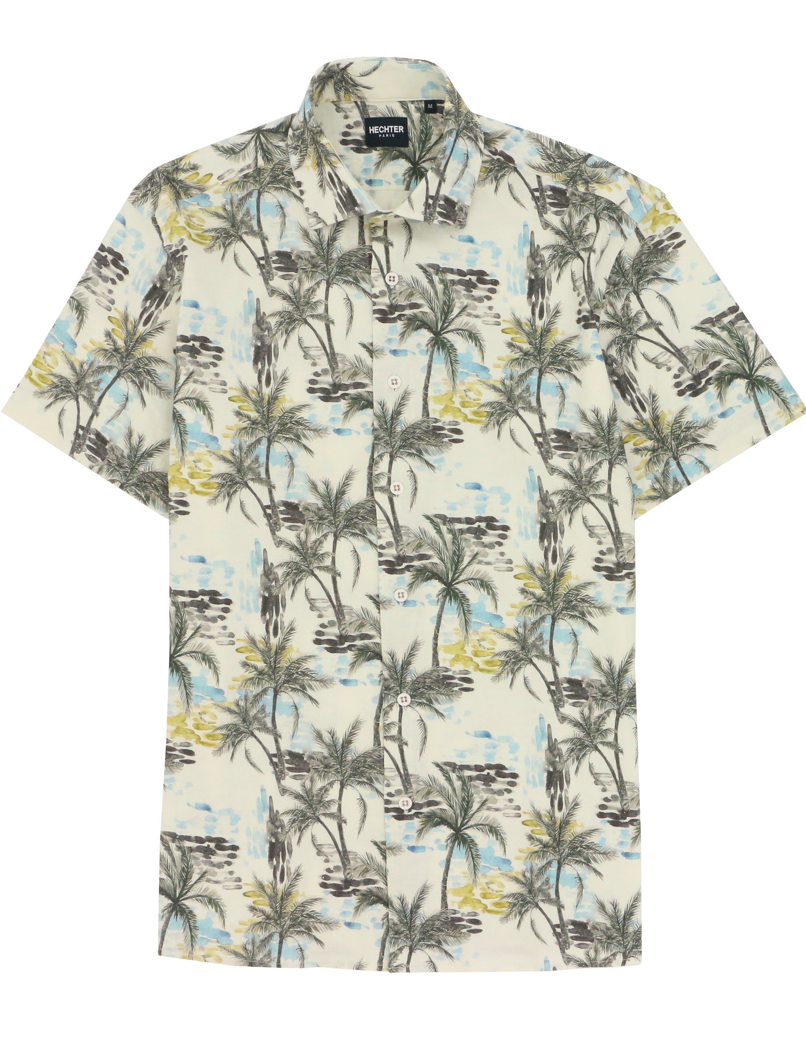 Bula Tropical Cotton Linen Stretch Short Sleeve Shirt