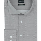 Jacque Navy Geometric Cotton Stretch Casual Shirt