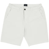 Bravo White Cotton Stretch Chino Shorts