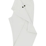 Jude White Cotton Stretch Chino