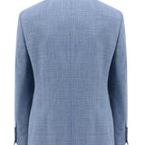 Forli Blue Wool Linen Sports Jacket