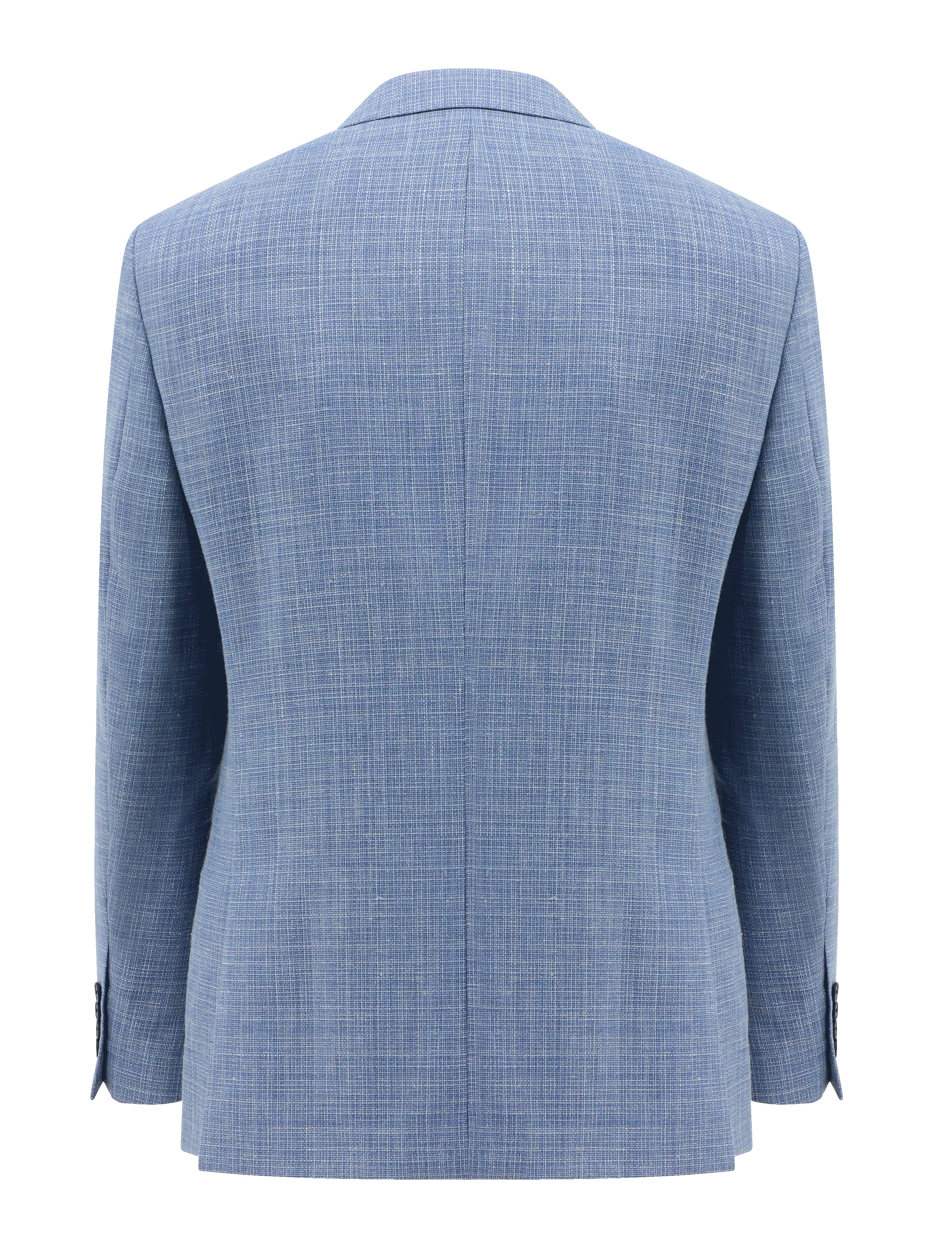 Forli Blue Wool Linen Sports Jacket
