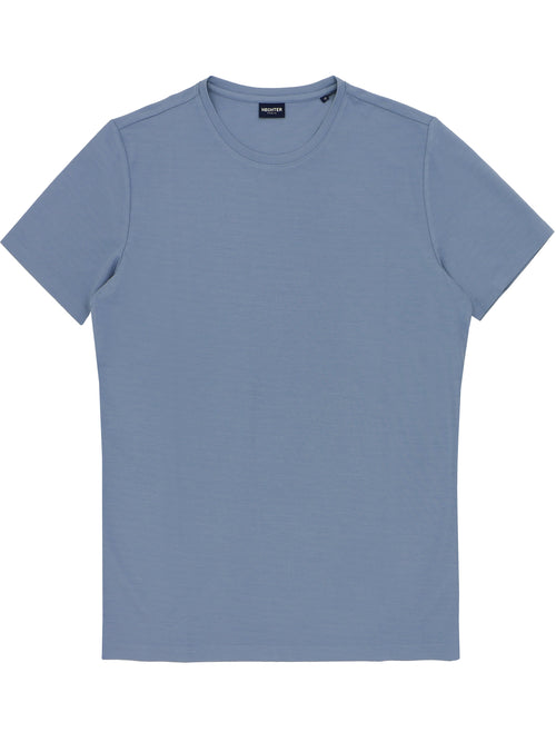 Cool Touch Blue Crew Neck Tee