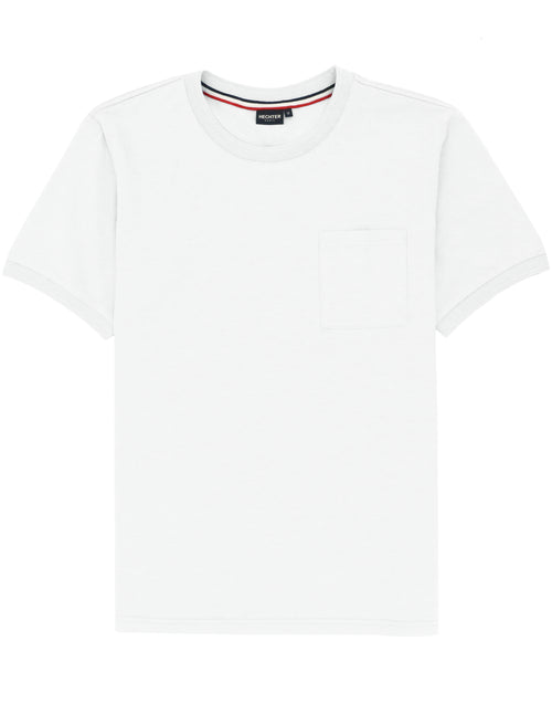 White Cotton Pocket Tee