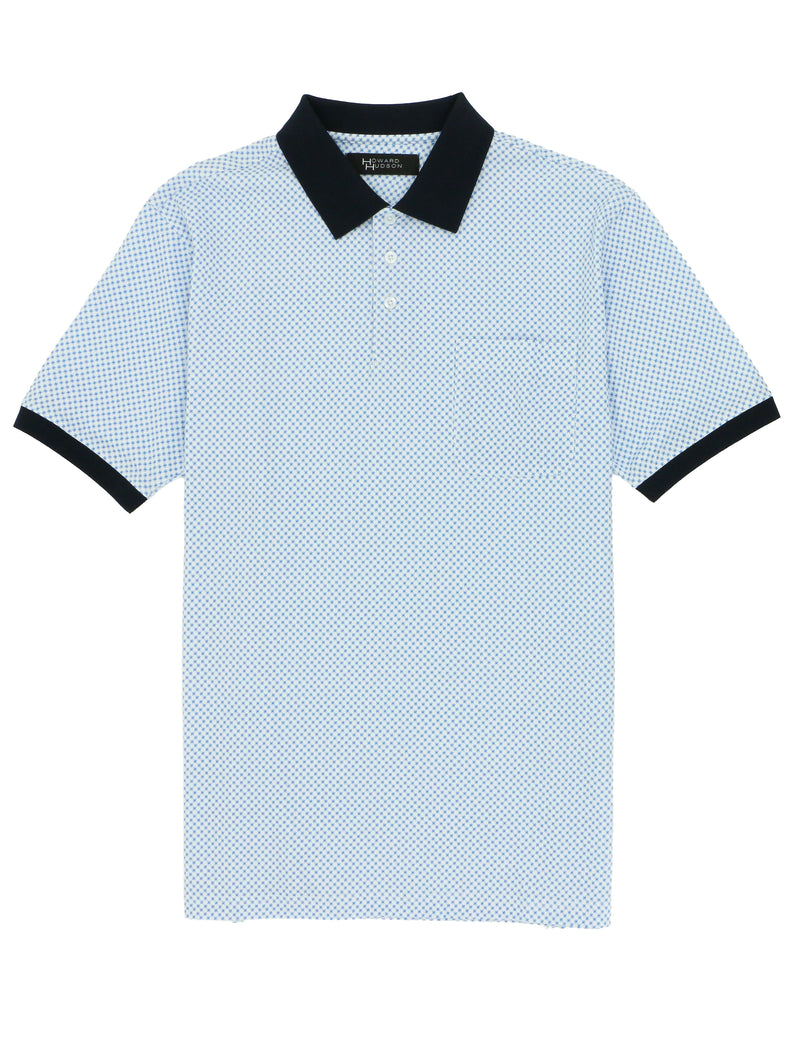 Light Blue Cotton Pocket Polo