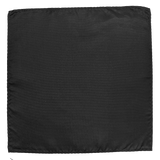 Greenwich Black Textured Silk Pocket Square