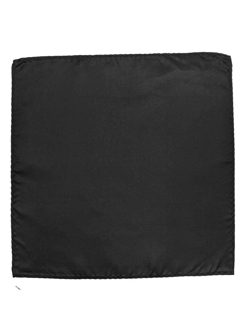 Greenwich Charcoal Silk Pocket Square