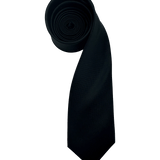 Black Textured Silk Tie