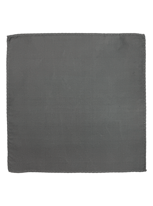 Greenwich Grey Silk Pocket Square