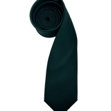Green Textured Silk Tie