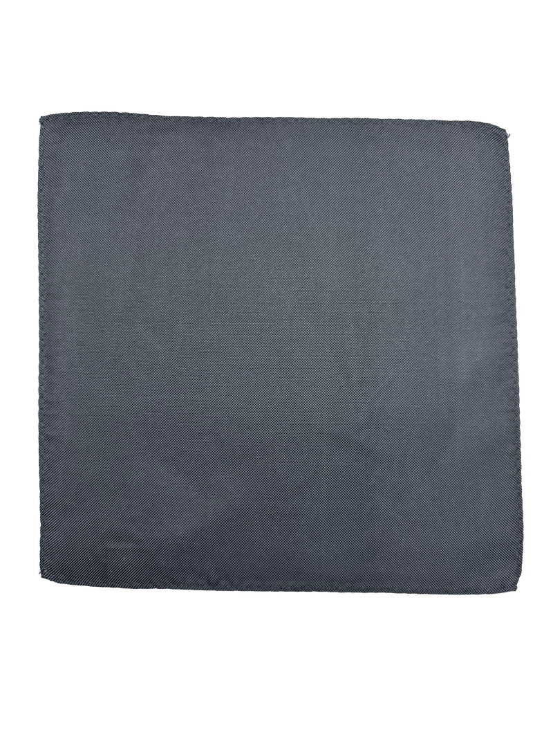 Greenwich Gunmetal Silk Pocket Square