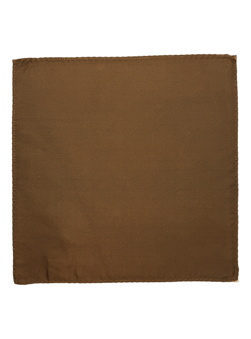 Greenwich Orange Silk Pocket Square