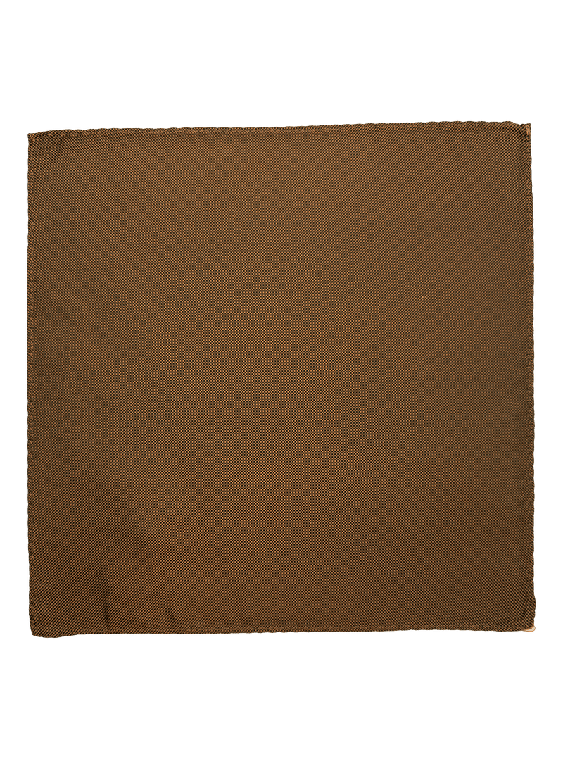 Greenwich Orange Silk Pocket Square