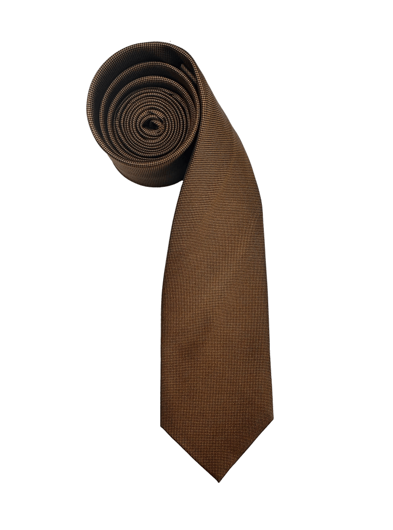 Greenwich Orange Silk Tie