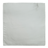 White Silk Pocket Square