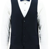 Albert Navy Waistcoat