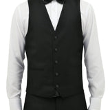 Ryan Formal 106 Black Australian Merino Wool Waistcoat