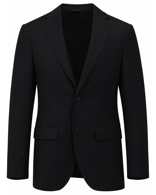 Lazio 112 Black Wool Suit Jacket