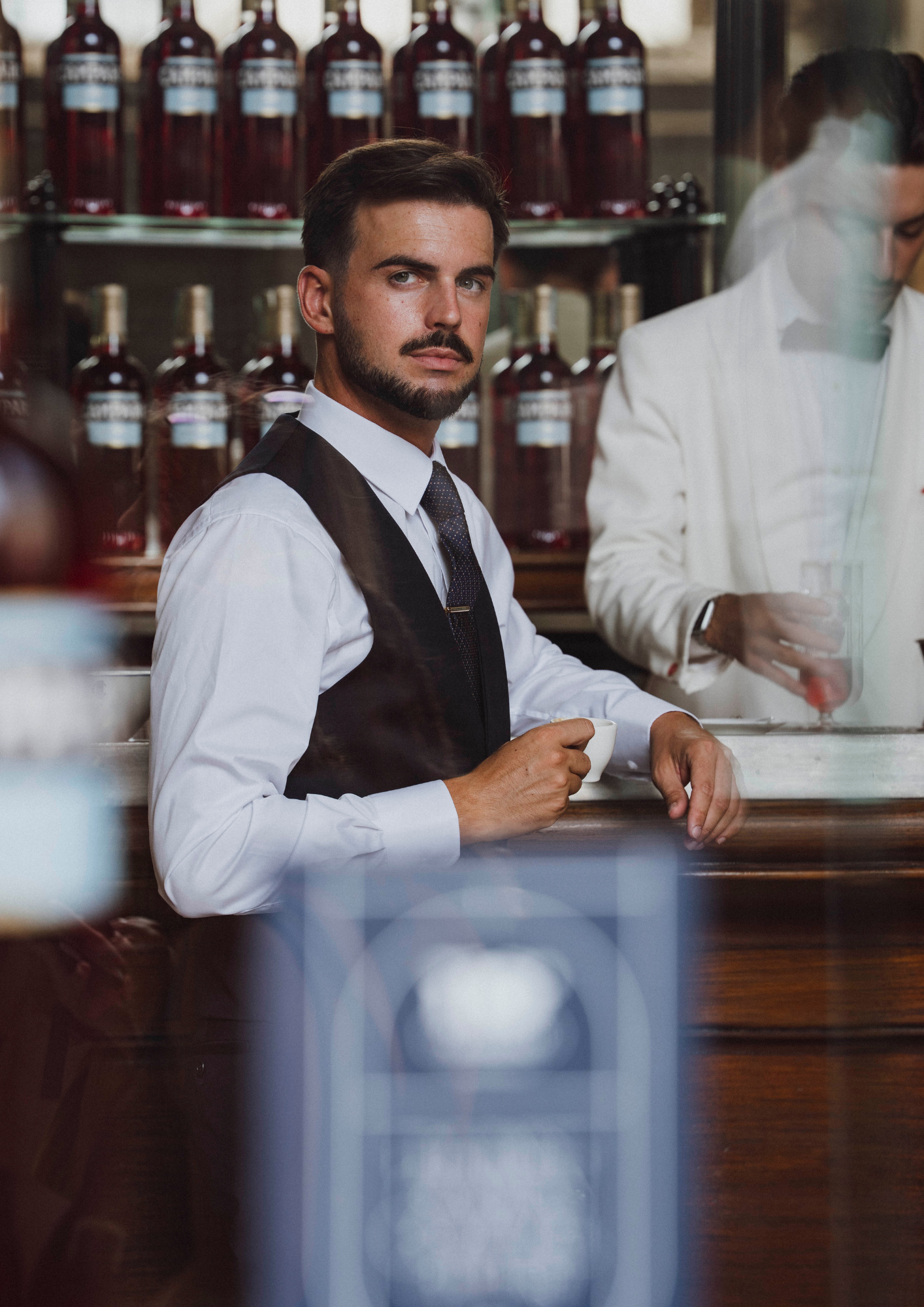 Dorset 112 Navy Wool Stretch Waistcoat