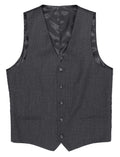 Ryan Charcoal Textured Waistcoat