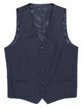 Ryan Navy Textured Waistcoat