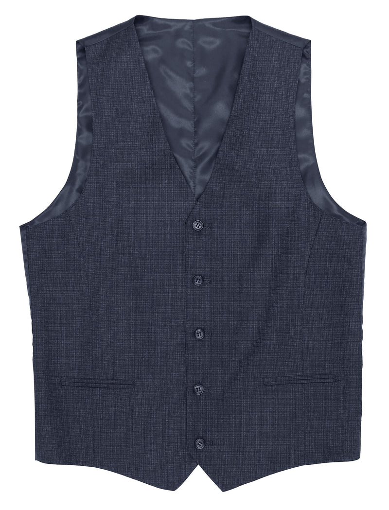 Ryan Navy Textured Waistcoat