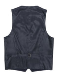 Ryan Navy Textured Waistcoat