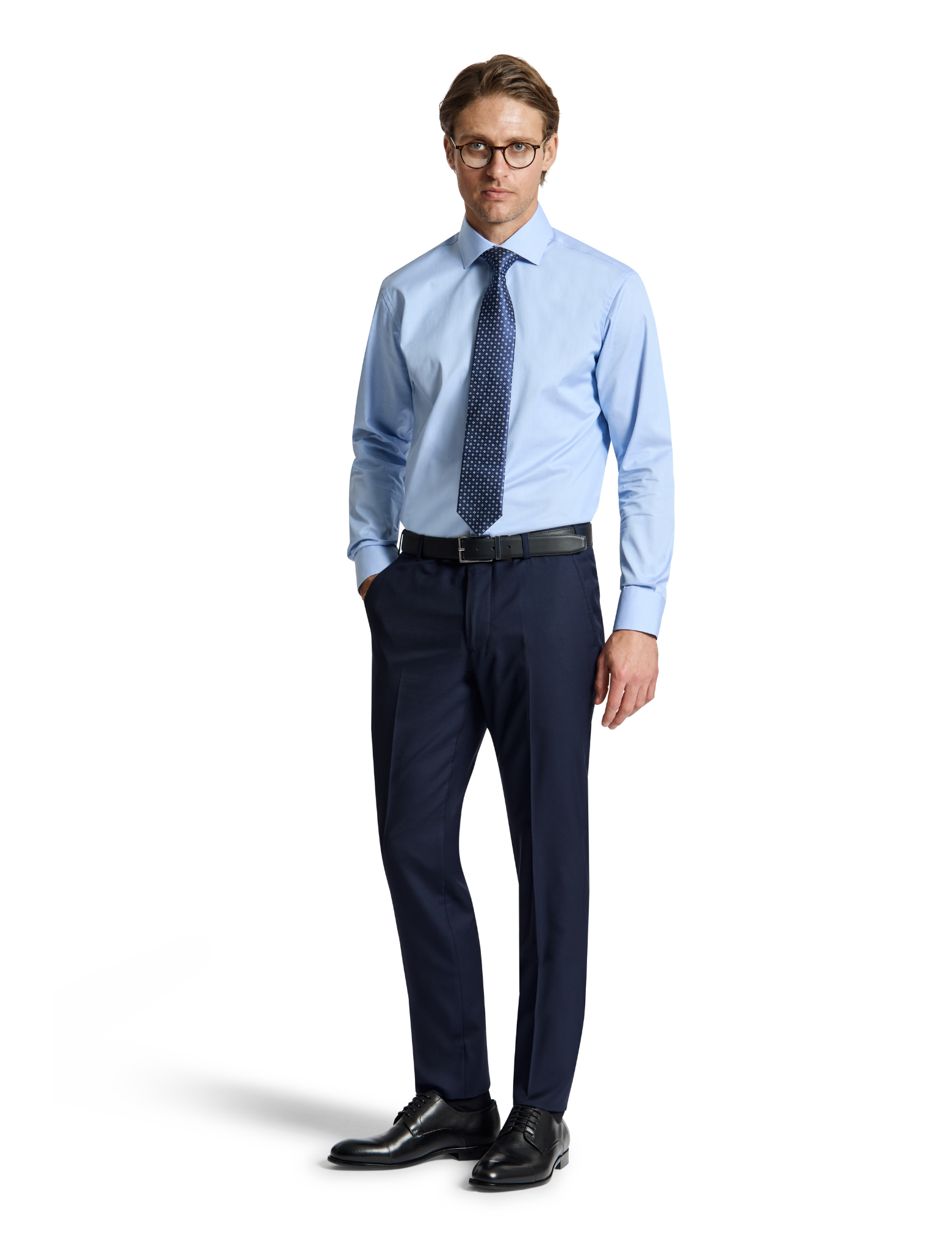 Edward 113 Navy Super 150 Wool Suit Trouser