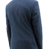 Shape Buggy 340 Blue Linen Cotton Stretch Tailored Jacket