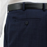 Edward 404 Blue Australian Merino Wool Suit Trouser