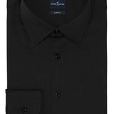 Franco 306 Black Cotton Stretch Shirt