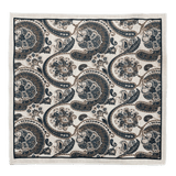 Alabaster Beige Paisley Cotton Pocket Square