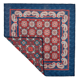 Soho Crimson Reversible Pocket Square