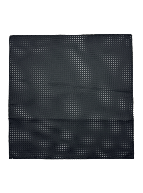 Tribeca Black Dotted Pocket Square