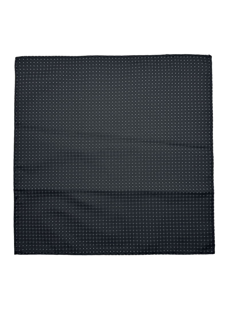 Tribeca Black Dotted Pocket Square