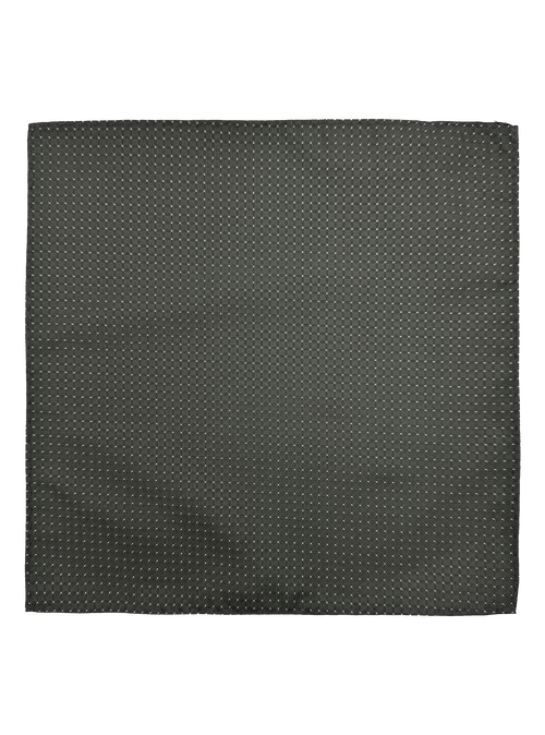 Tribeca Charcoal Dotted Pocket Square