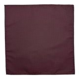 Tribeca Burgundy Dotted Pocket Square