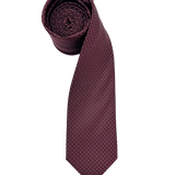Tribeca Burgundy Dotted Tie
