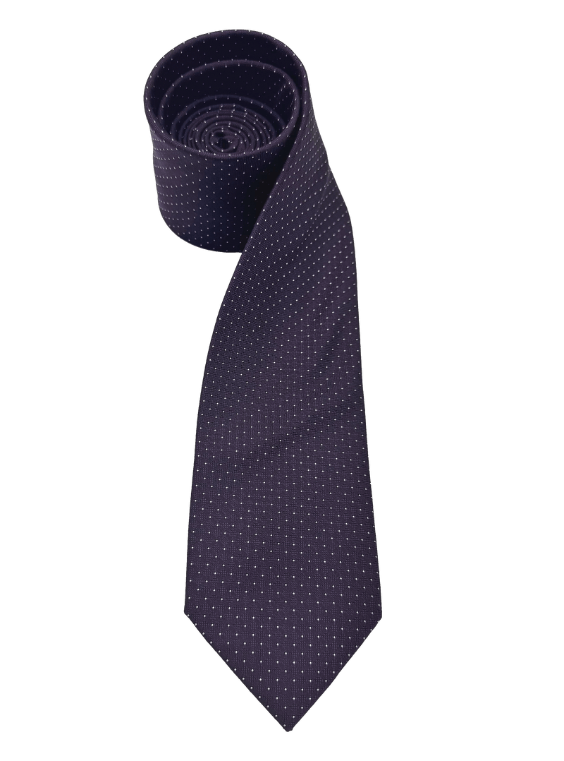 Tribeca Aubergine Dotted Tie